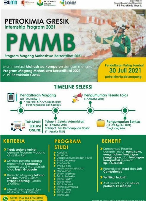 Program Magang Mahasiswa Bersertifikat (PMMB) 2021