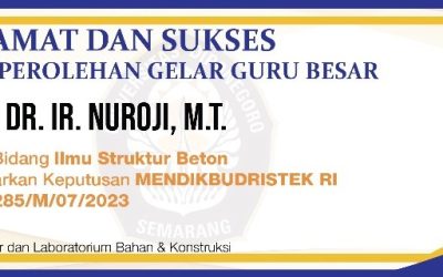 Jumlah Guru Besar Teknik Sipil Bertambah Lagi