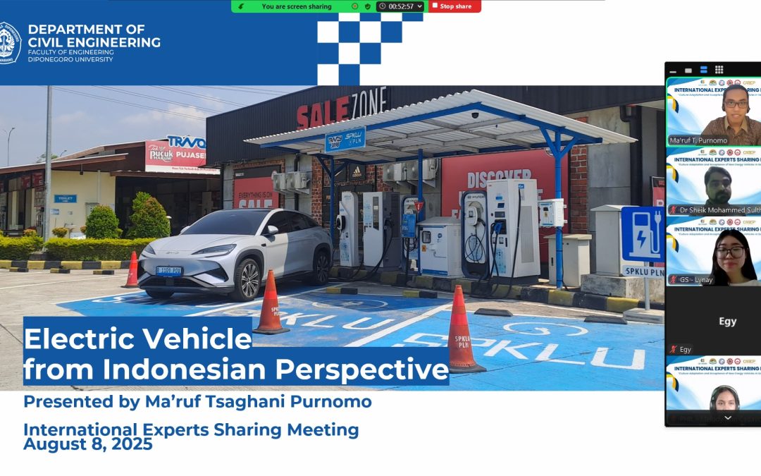 Dosen Departemen Teknik Sipil UNDIP Menjadi Narasumber di International Experts Sharing Meeting